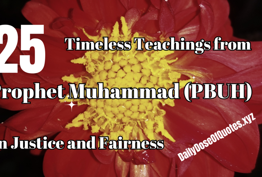 25 timeless teachings from prophet muhammad (pbuh) on justice and fairness